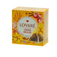 Чай Lovare Crème Brulee, 15шт*2г/уп (в пирамидках)