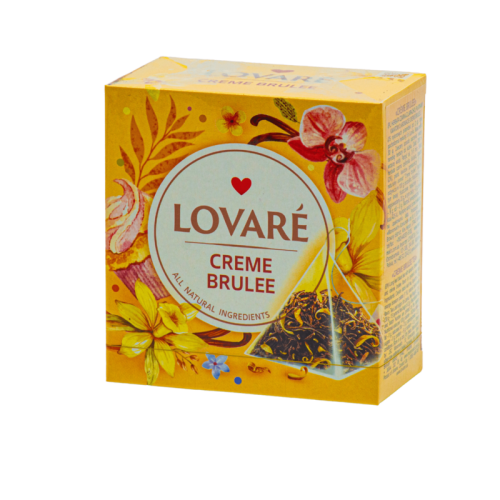 Прекрасный вкусовой опыт: Чай Lovare Crème Brulee - замечательное сочетание в каждом пирамидке.