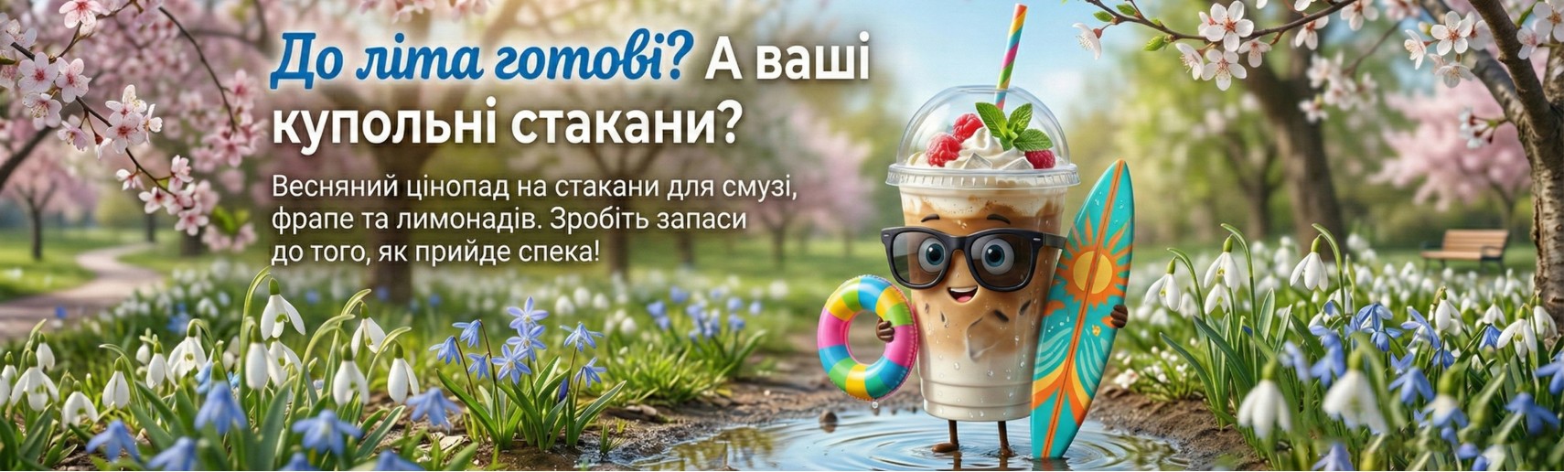 Одноразові пластикові стаканчики