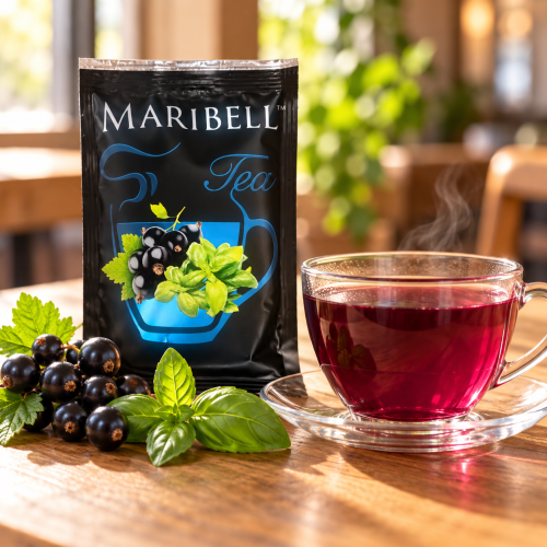 Чай-концентрат Maribell черная смородина-базилик, саше 50г Чай-концентрат Maribell черная смородина-базилик, саше 50г