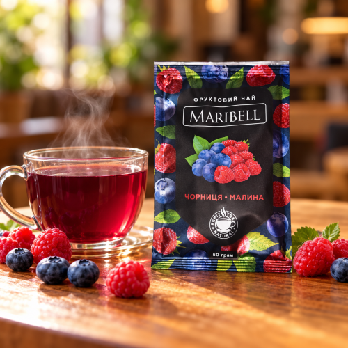 Чай-концентрат Maribell черника-малина, саше 50г