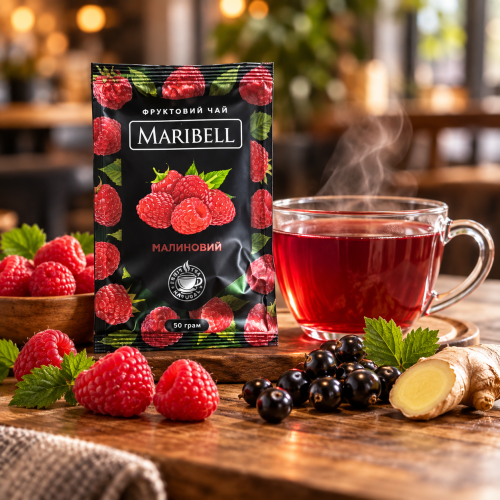 Чай-концентрат Maribell малина, саше 50г