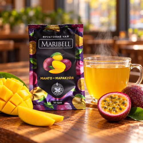 Чай-концентрат Maribell манго-маракуйя, саше 50г