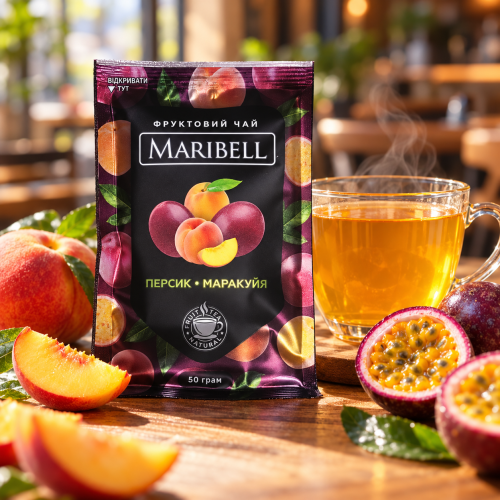 Чай-концентрат Maribell персик-маракуйя, саше 50г
