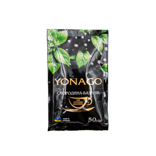 Концентрат напитка YonaGo Черная смородина - Базилик, саше, 50г