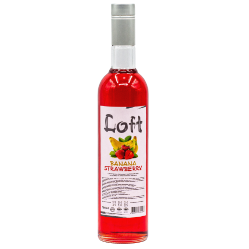 Сироп Loft Банан-Клубника, 0.7л (стекло)