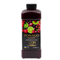 Лимонад YonaGo Журавлина-Лайм, 1л