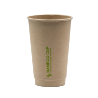 Стакан паперовий двошаровий Bamboo Cup 500мл. Кришка ST90