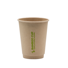 Стакан паперовий двошаровий Bamboo Cup 400мл. Кришка ST90
