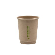 Стакан паперовий двошаровий Bamboo Cup 270мл. Кришка ST79