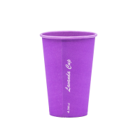 Стакан бумажный однослойный "Lavanda Cup" 500мл. Крышка ST90