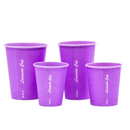  Стакан бумажный однослойный "Lavanda Cup" 110мл