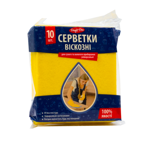 Салфетка вискозная Pro Service 10шт/пачка