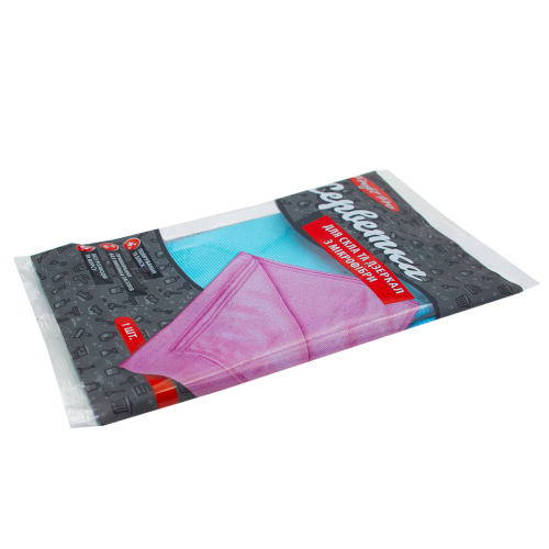 Мікрофібра для скла та дзеркал 30*30 1шт/пак