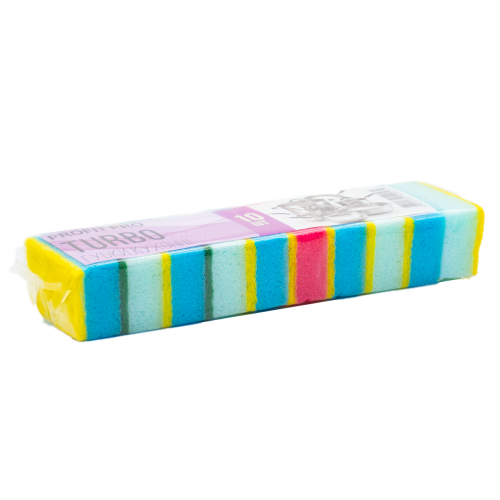 Губка кухонна для посуду Мала, 10 шт/пач