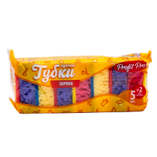 Губка кухонная крупнопористая 7шт/пач