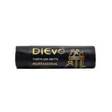 Пакеты для мусора DiEvo 120л/10шт, прочные, черные (30шт/ящ)