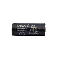 Пакеты для мусора DiEvo 60л/20шт, прочные, черные (25шт/ящ)
