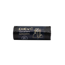 Пакеты для мусора DiEvo 60л/20шт, прочные, черные (25шт/ящ)