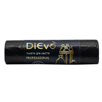 Пакеты для мусора DiEvo 160л/10шт, прочные, черные (20шт/ящ)
