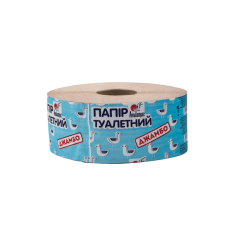 Туалетний папір Джамбо на гільзі, макулатурний, 90м