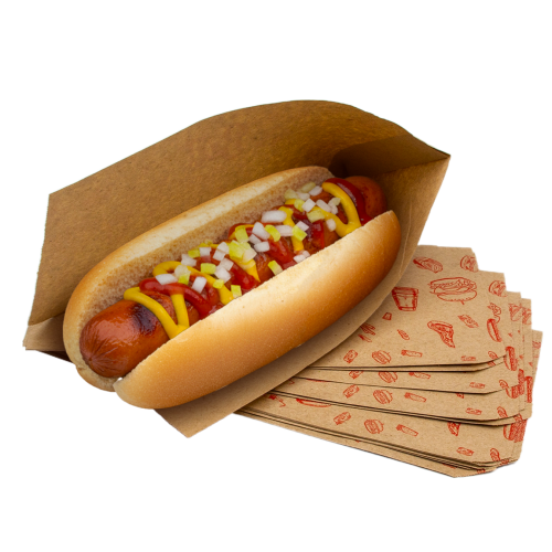 Куток паперовий для хот-дога 210*85*0, КРАФТ (100шт/пач) Куток паперовий для хот-дога 210*85*0, КРАФТ (100шт/пач)