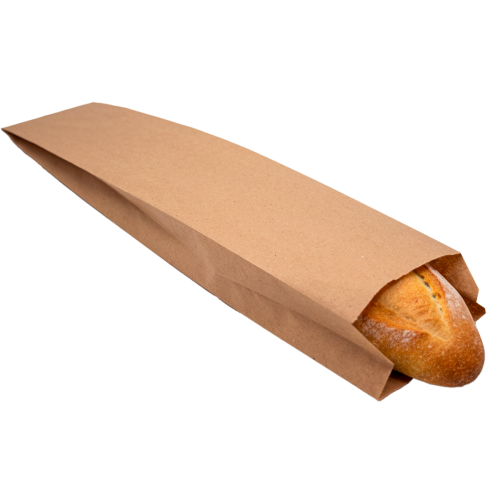 Пакет бумажный саше для багета 100*450*40, КРАФТ, (100шт/пач) Пакет бумажный саше для багета 100*450*40, КРАФТ, (100шт/пач)