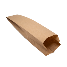 Пакет бумажный саше для багета 100*450*40, КРАФТ, (100шт/пач)