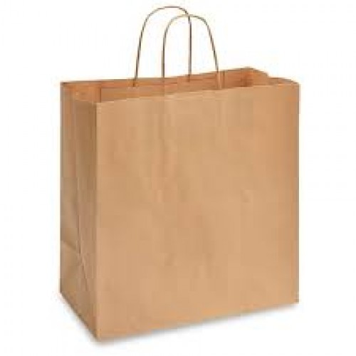 Пакет паперовий з ручками, на виніс, 260*150*350, КРАФТ (25шт/пач) Пакет паперовий з ручками, на виніс, 260*150*350, КРАФТ (25шт/пач)