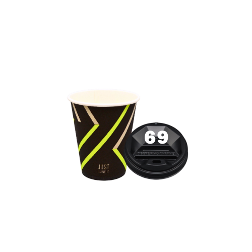 Стакан паперовий Just Drink 175мл ST 69 (кришка 69)