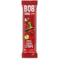 Цукерки Bob Snail яблучно-вишневий страйп 14г