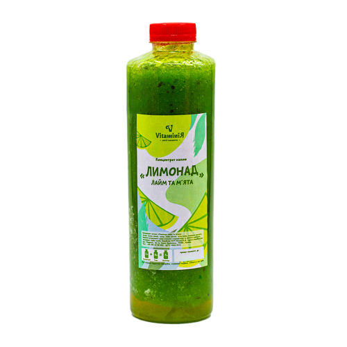 Лимонад VitaminiЯ лайм та м'ята, пластик 1л