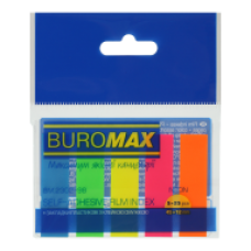 Стікер-закладка Buromax пластикова, кольорова