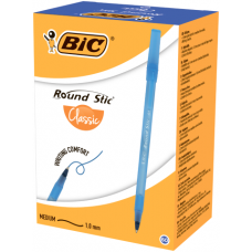 Ручка кулькова Bic Round Stic синя